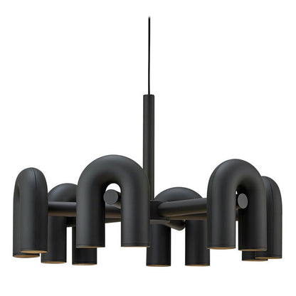 Modular U-Shaped LED Chandelier