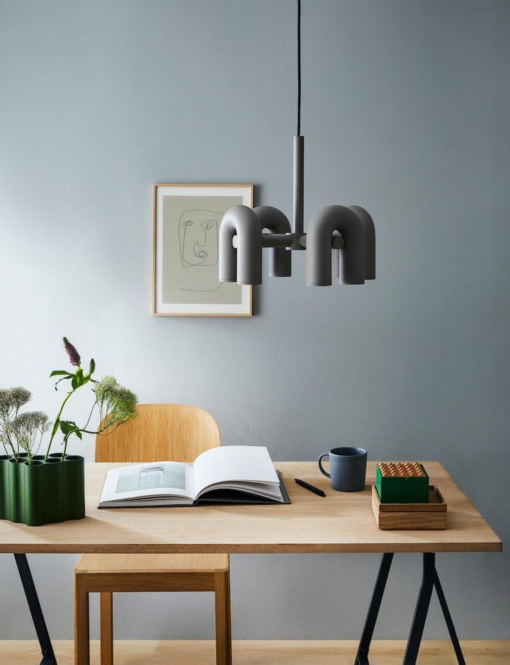 Modular U-Shaped LED Chandelier