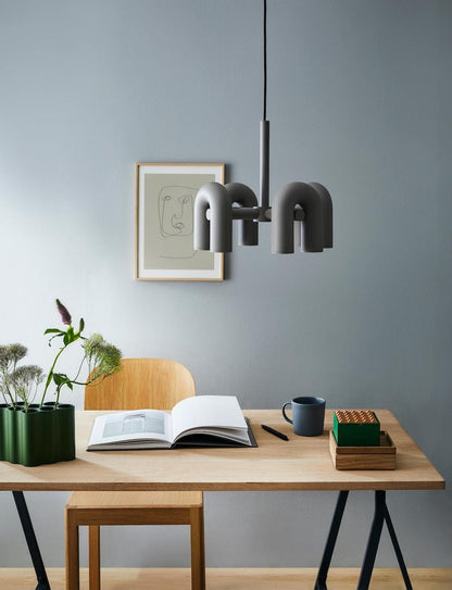 Modular U-Shaped LED Chandelier
