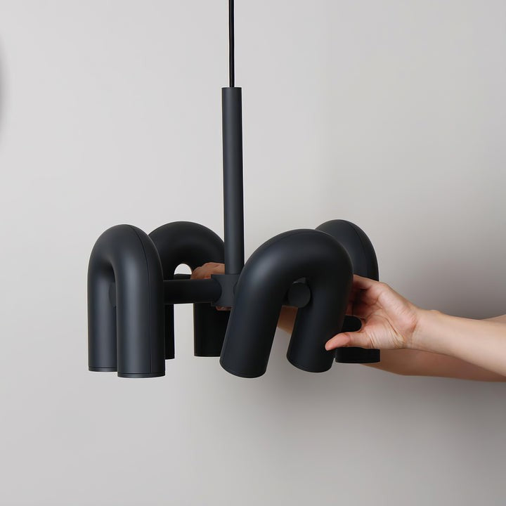 Modular U-Shaped LED Chandelier