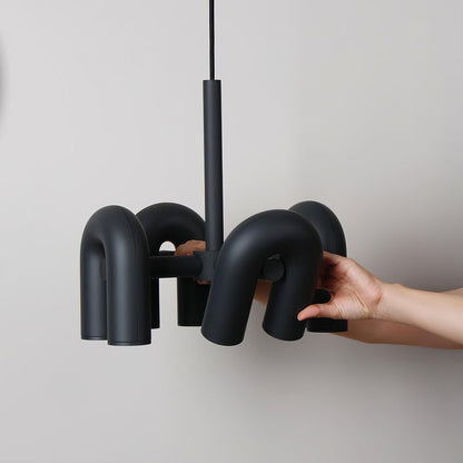 Modular U-Shaped LED Chandelier