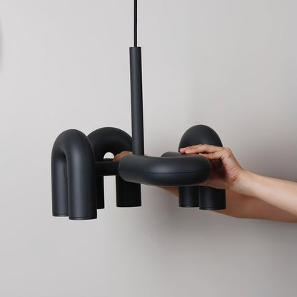 Modular U-Shaped LED Chandelier