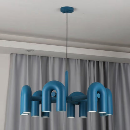 Modular U-Shaped LED Chandelier