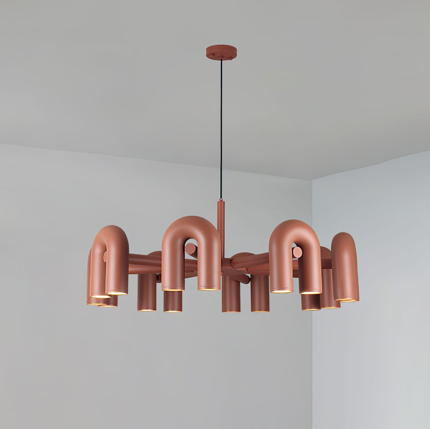 Modular U-Shaped LED Chandelier