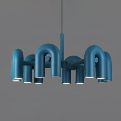 Modular U-Shaped LED Chandelier