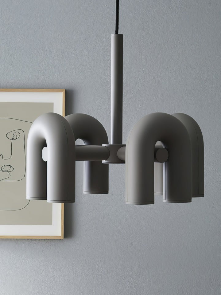Modular U-Shaped LED Chandelier
