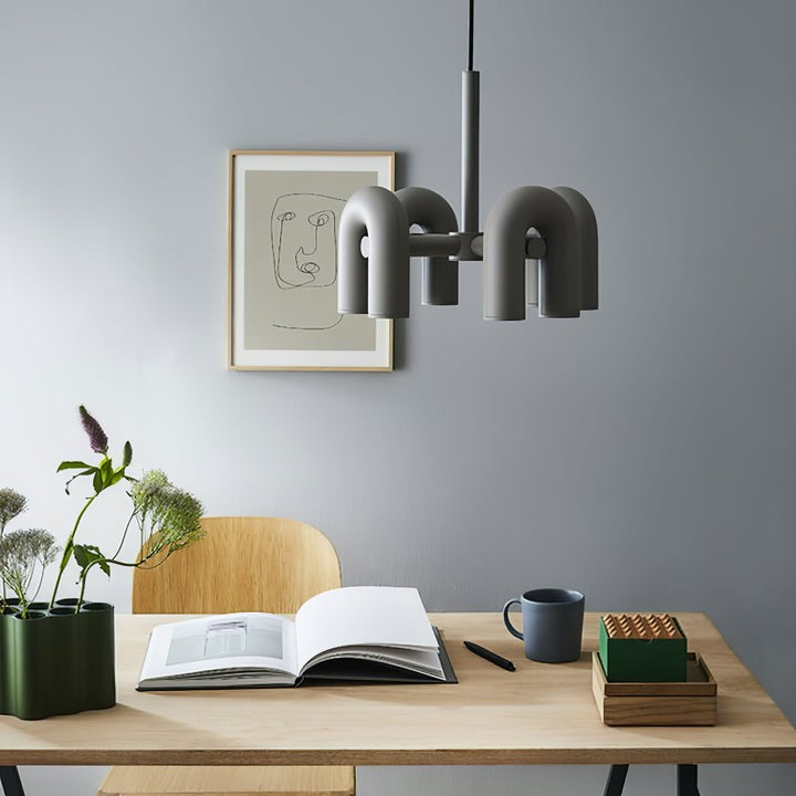 Modular U-Shaped LED Chandelier