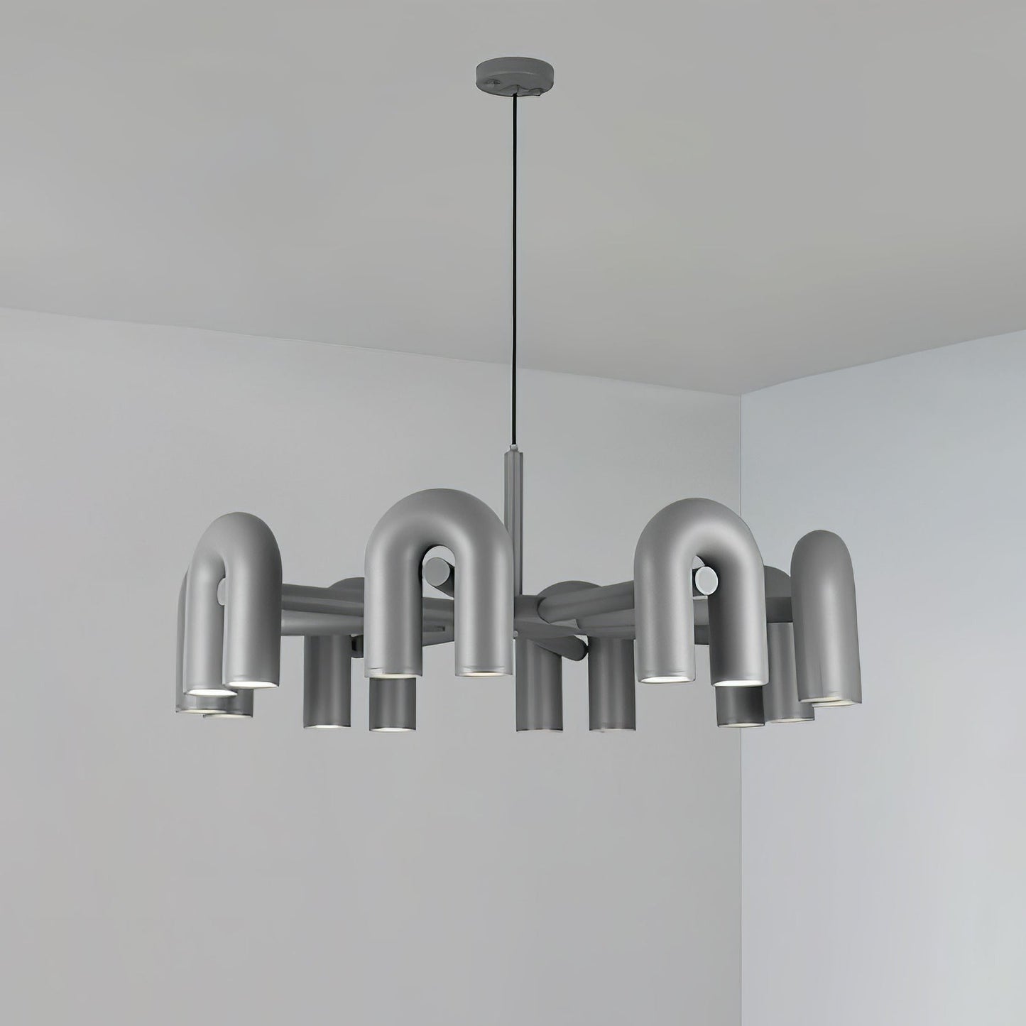 Modular U-Shaped LED Chandelier