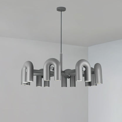 Modular U-Shaped LED Chandelier