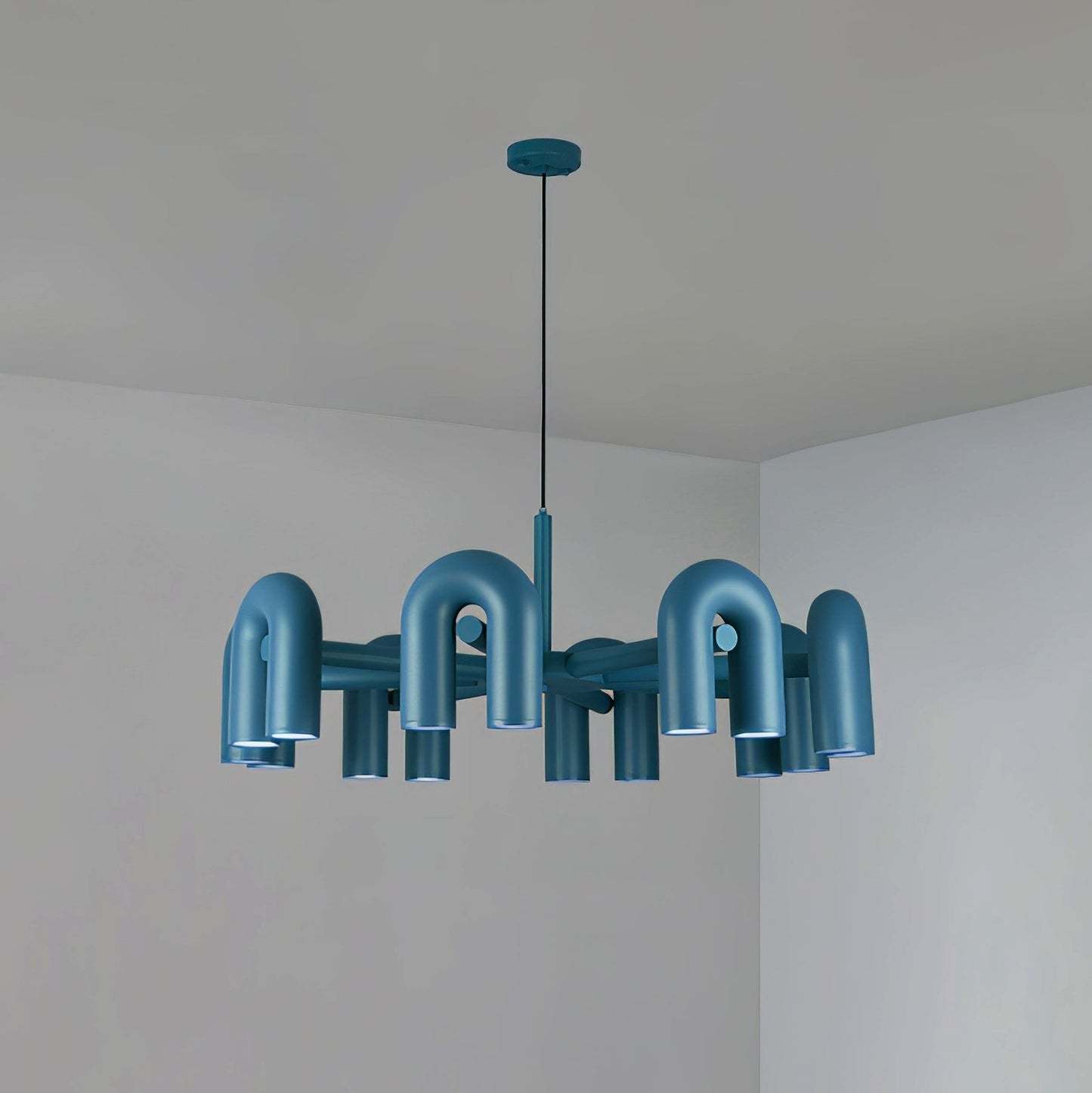 Modular U-Shaped LED Chandelier