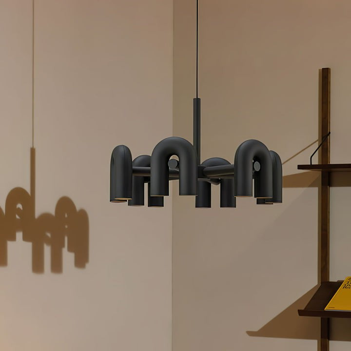 Modular U-Shaped LED Chandelier