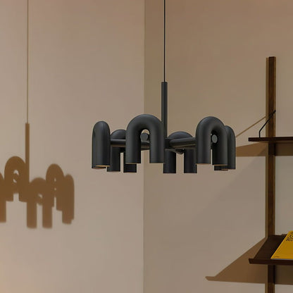 Modular U-Shaped LED Chandelier