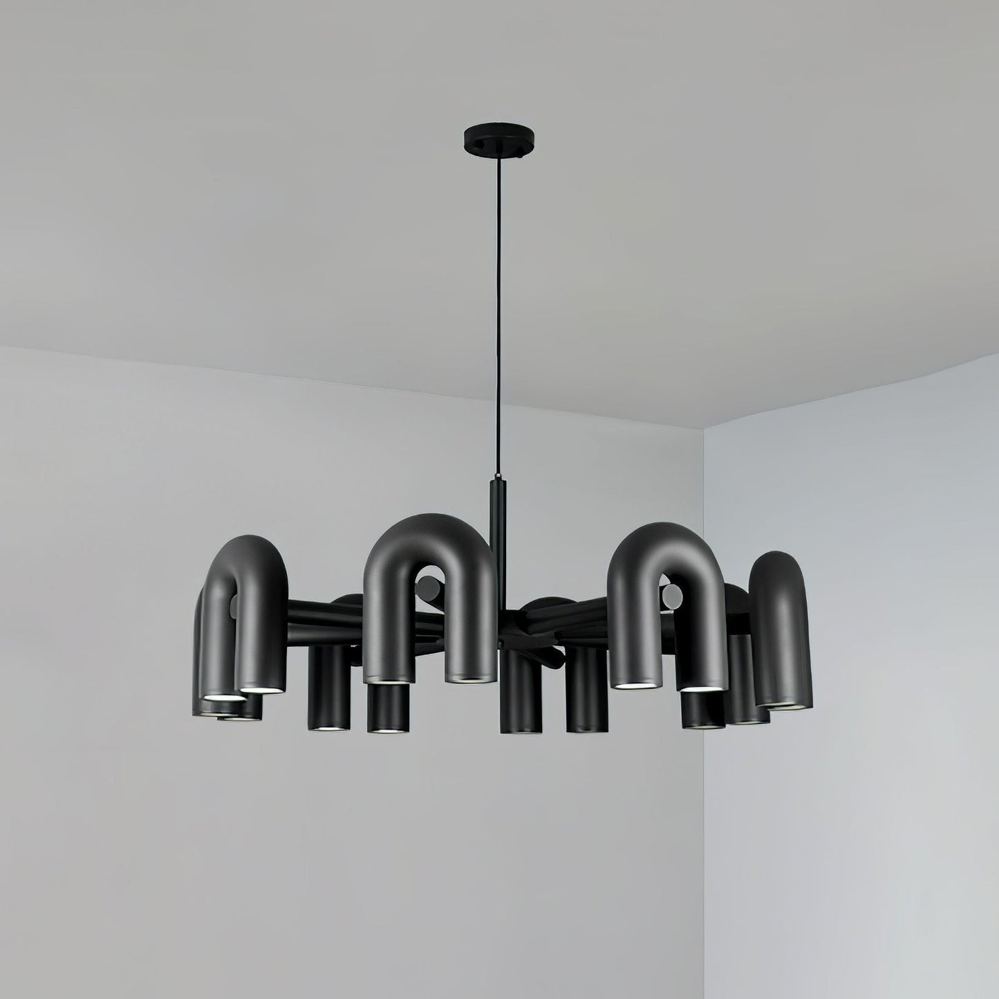 Modular U-Shaped LED Chandelier