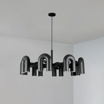 Modular U-Shaped LED Chandelier