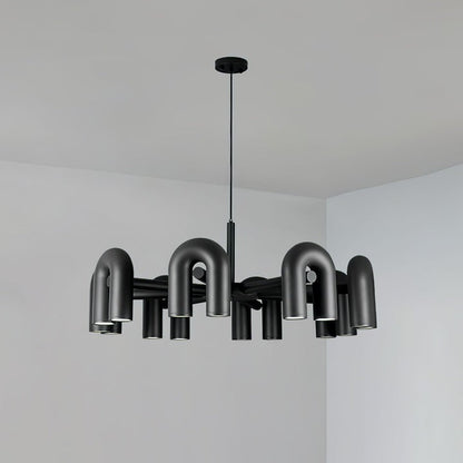Modular U-Shaped LED Chandelier