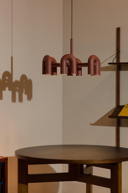 Modular U-Shaped LED Chandelier