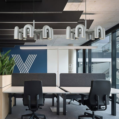 Modular U-Shaped LED Chandelier