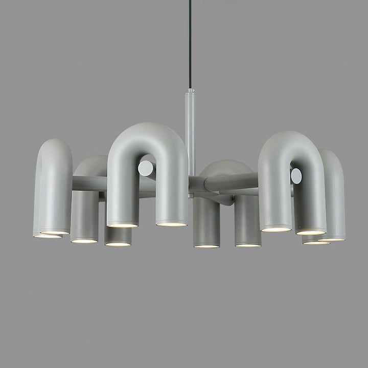 Modular U-Shaped LED Chandelier