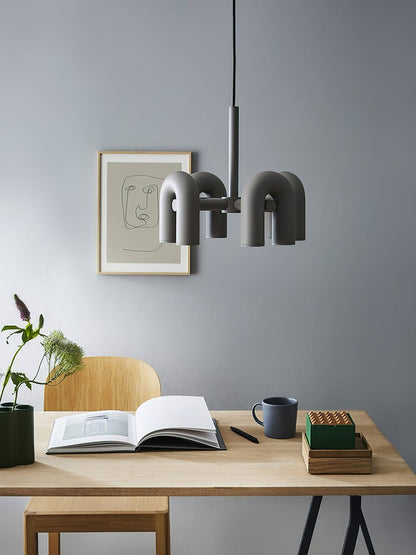 Modular U-Shaped LED Chandelier