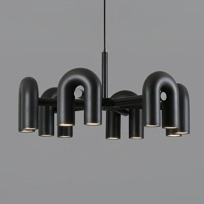 Modular U-Shaped LED Chandelier