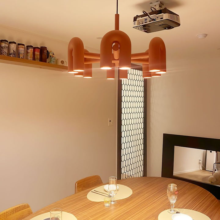 Modular U-Shaped LED Chandelier