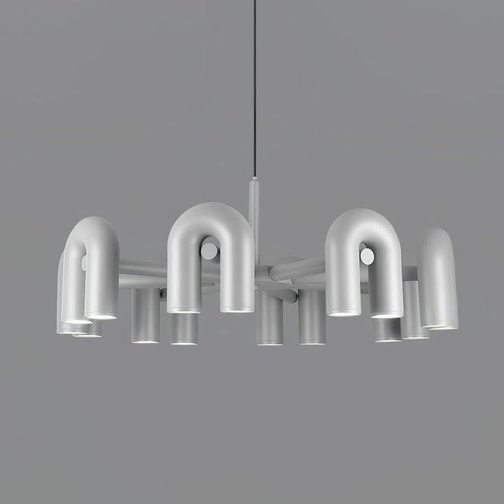 Modular U-Shaped LED Chandelier