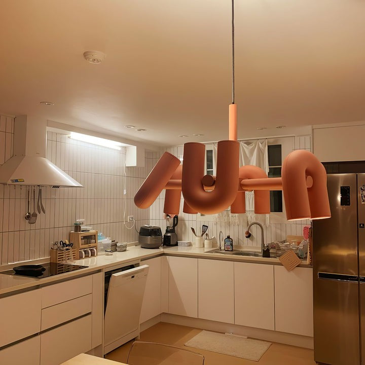 Modular U-Shaped LED Chandelier