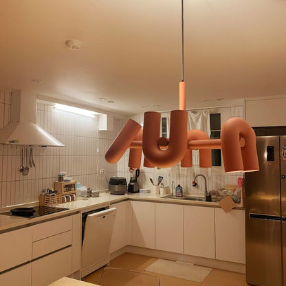 Modular U-Shaped LED Chandelier