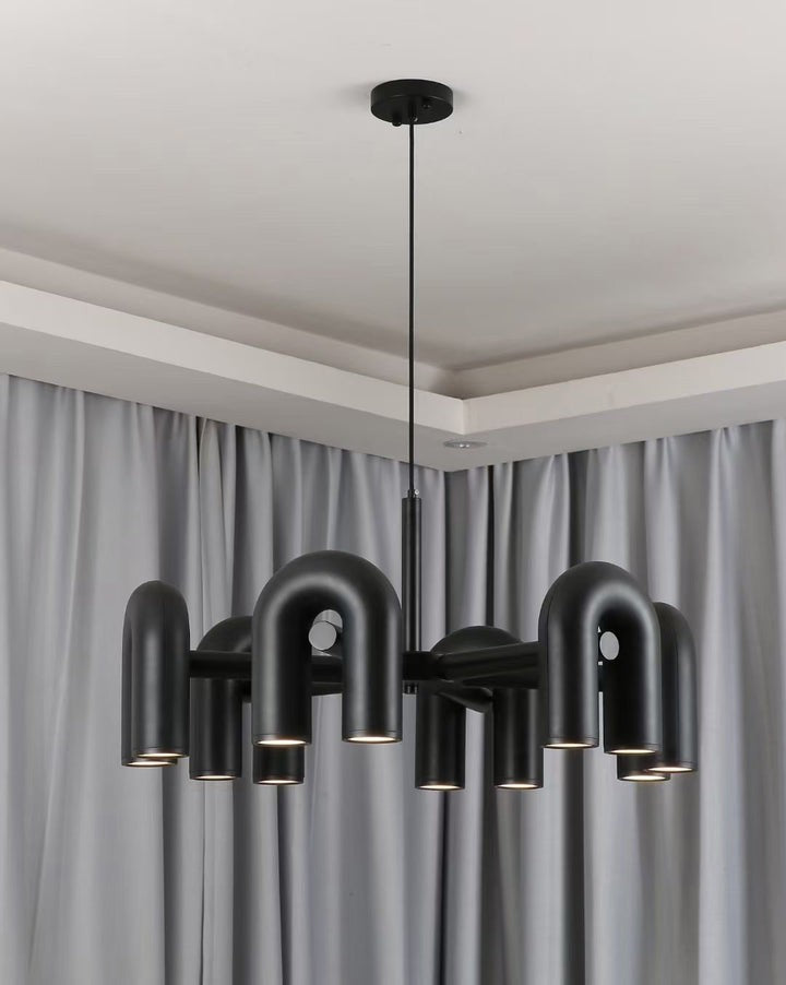 Modular U-Shaped LED Chandelier