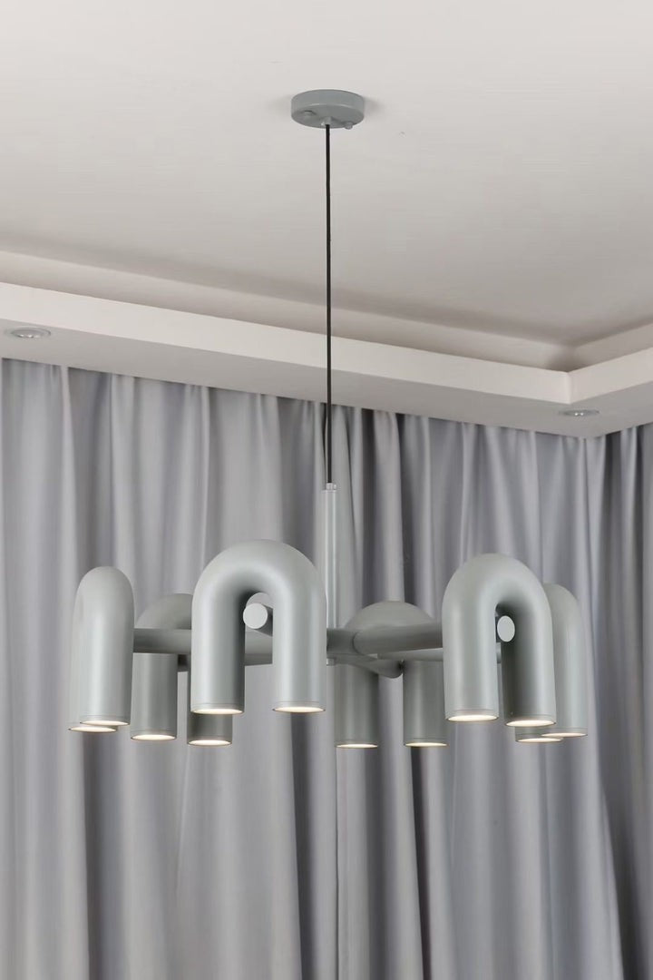 Modular U-Shaped LED Chandelier