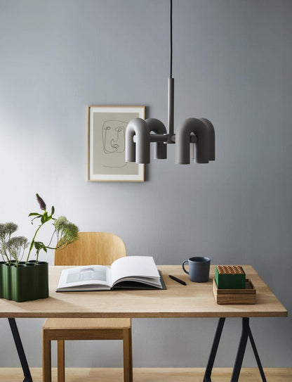 Modular U-Shaped LED Chandelier