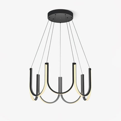 Modular U-Shaped LED Pendant – Adjustable Multi-Size Lighting