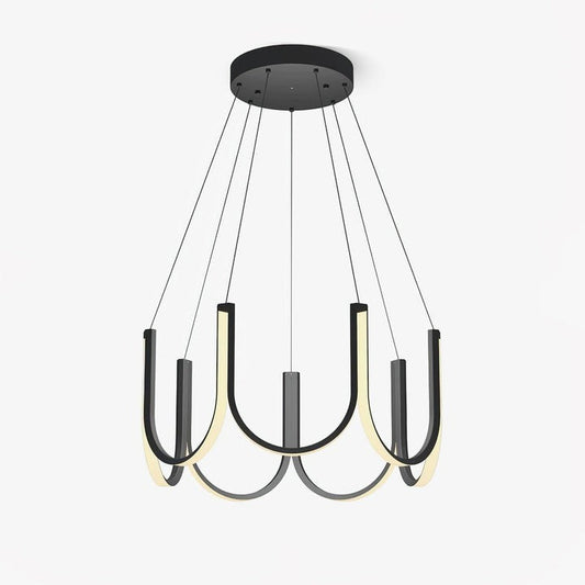 Modular U-Shaped LED Pendant – Adjustable Multi-Size Lighting