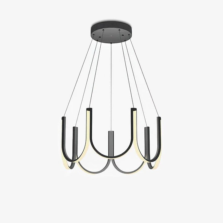Modular U-Shaped LED Pendant – Adjustable Multi-Size Lighting
