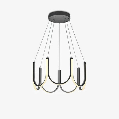 Modular U-Shaped LED Pendant – Adjustable Multi-Size Lighting