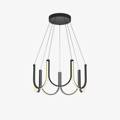 Modular U-Shaped LED Pendant – Adjustable Multi-Size Lighting
