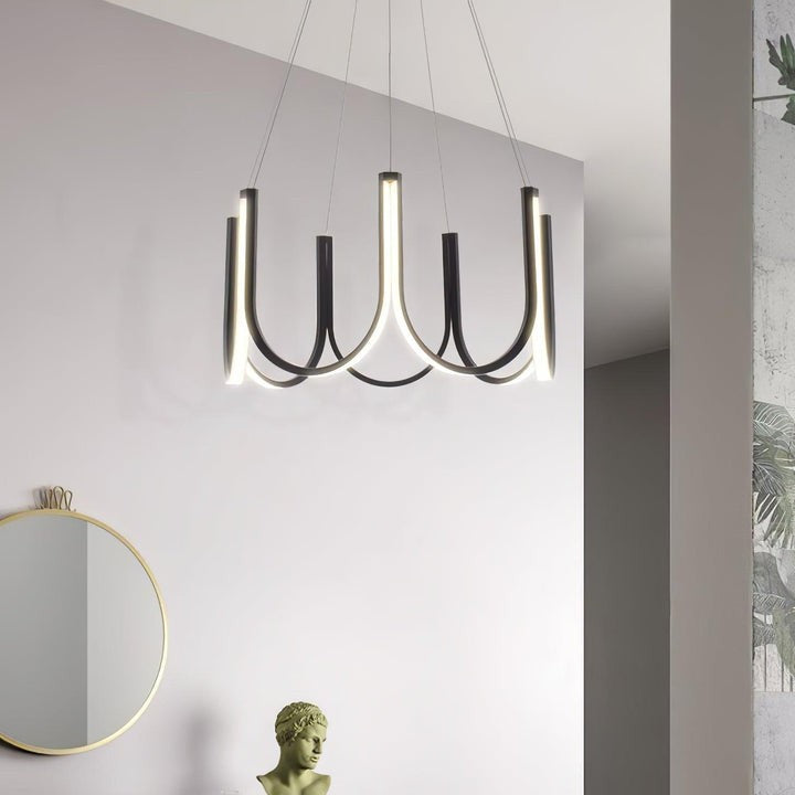 Modular U-Shaped LED Pendant – Adjustable Multi-Size Lighting