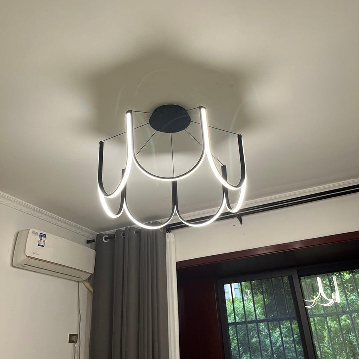 Modular U-Shaped LED Pendant – Adjustable Multi-Size Lighting