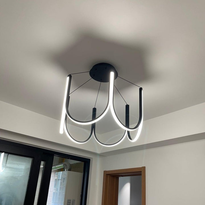 Modular U-Shaped LED Pendant – Adjustable Multi-Size Lighting