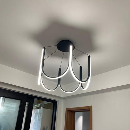 Modular U-Shaped LED Pendant – Adjustable Multi-Size Lighting