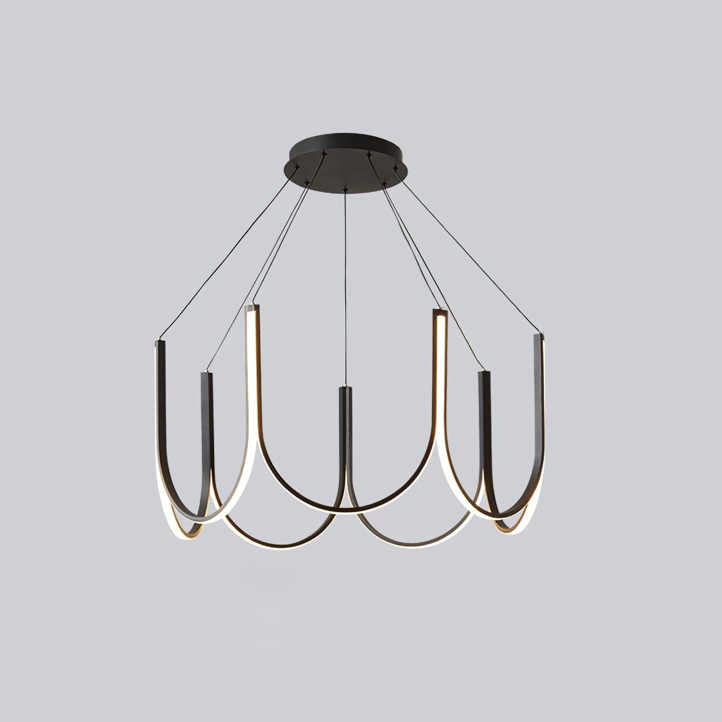 Modular U-Shaped LED Pendant – Adjustable Multi-Size Lighting