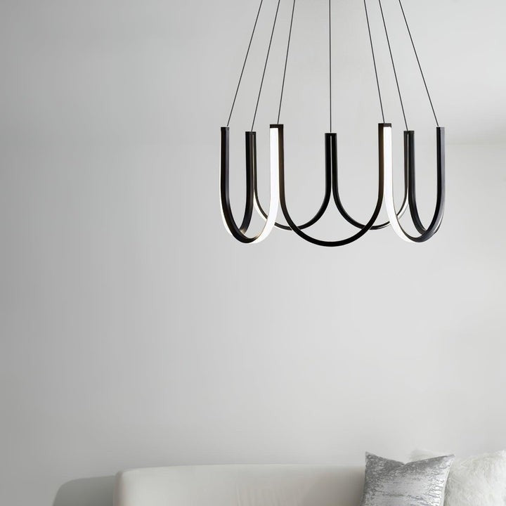 Modular U-Shaped LED Pendant – Adjustable Multi-Size Lighting