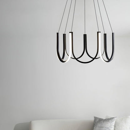 Modular U-Shaped LED Pendant – Adjustable Multi-Size Lighting
