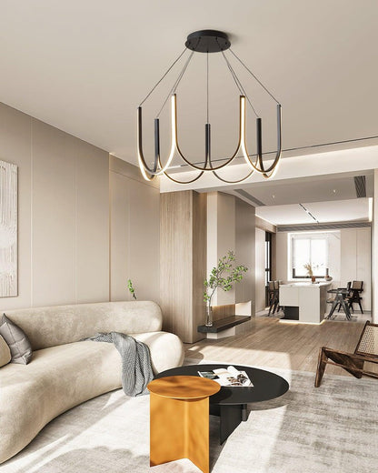 Modular U-Shaped LED Pendant – Adjustable Multi-Size Lighting