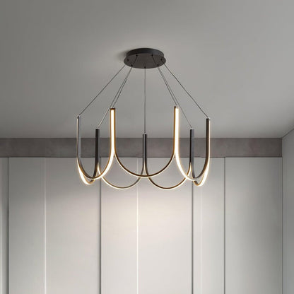 Modular U-Shaped LED Pendant – Adjustable Multi-Size Lighting