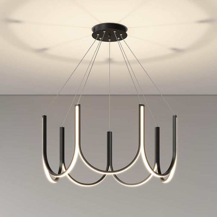 Modular U-Shaped LED Pendant – Adjustable Multi-Size Lighting