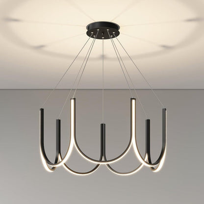Modular U-Shaped LED Pendant – Adjustable Multi-Size Lighting