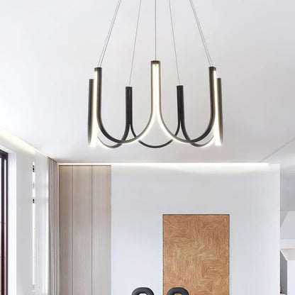 Modular U-Shaped LED Pendant – Adjustable Multi-Size Lighting