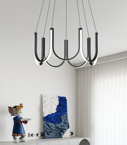 Modular U-Shaped LED Pendant – Adjustable Multi-Size Lighting