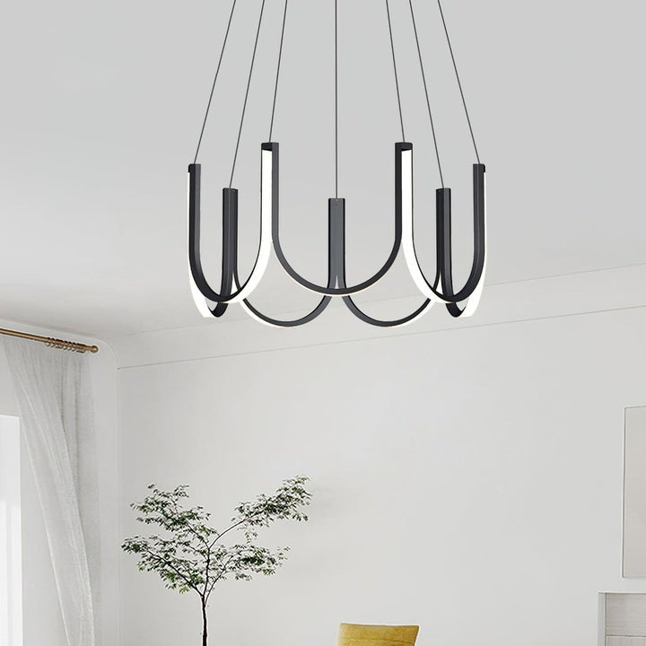 Modular U-Shaped LED Pendant – Adjustable Multi-Size Lighting